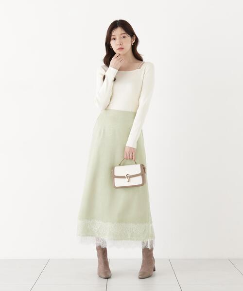 PROPORTION BODY DRESSING(プロポーションボディドレッシング)の「パールチェーン付きニットトップス / 1216270917(ニット/セーター・レディース・ホワイト系その他/ブラック/ベージュ・FREE)」の20枚目の写真