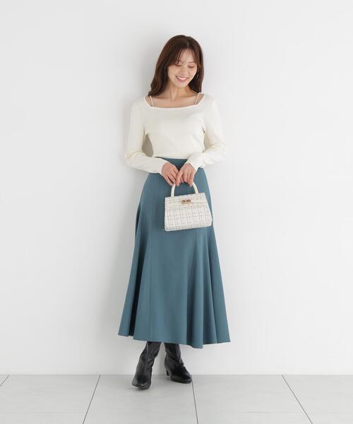 PROPORTION BODY DRESSING(プロポーションボディドレッシング)の「パールチェーン付きニットトップス / 1216270917(ニット/セーター・レディース・ホワイト系その他/ブラック/ベージュ・FREE)」の21枚目の写真