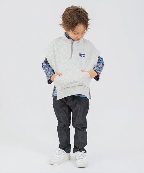 BREEZE(ブリーズ)の「【伸びる】すぽ軽テーパードパンツ_ストレッチ(その他パンツ・キッズ・インディゴブルー/カーキ/パープル/その他10/キャメル/ブラック・150/160/90/120/140/110/100/130)」の7枚目の写真