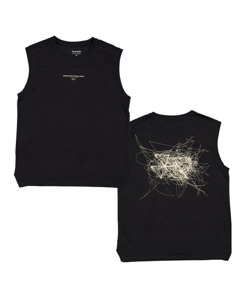 RUMAD(ルマッド)の「フリペン スリーブレス ランニングタンク 4カラー(Tシャツ/カットソー・レディース・ブラック/ピンク/ライム/ダークブラウン・X-SMALL/X-LARGE/LARGE/MEDIUM/SMALL)」の1枚目の写真
