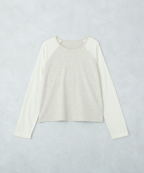 earth music&ecology(アースミュージックアンドエコロジー)の「ラグランスリーブプルオーバー(Tシャツ/カットソー・レディース・チャコールグレー/ライトグレー・FREE)」の12枚目の写真