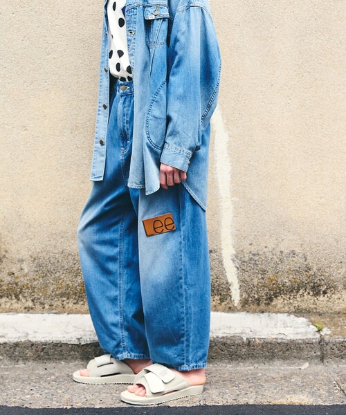 FRAPBOIS(フラボア)の「Lee RIDERS101-Z(デニムパンツ・レディース・ブルー/サックスブルー・M/L)」の14枚目の写真