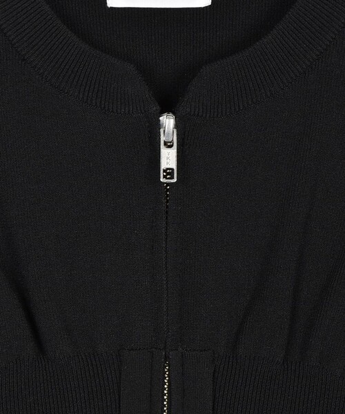 OMMO(オーエムエムオー)の「【OMMO(オーエムエムオー)】VOLUME SLEEVE ZIP KT CD/ボリュームスリーブジップニットカーディガン(カーディガン/ボレロ・レディース・ブラック/カーキ/ブルー・FREE)」の7枚目の写真