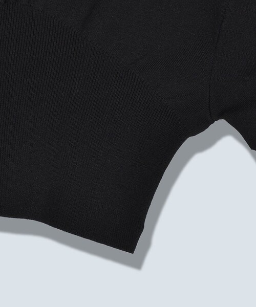 OMMO(オーエムエムオー)の「【OMMO(オーエムエムオー)】VOLUME SLEEVE ZIP KT CD/ボリュームスリーブジップニットカーディガン(カーディガン/ボレロ・レディース・ブラック/カーキ/ブルー・FREE)」の8枚目の写真