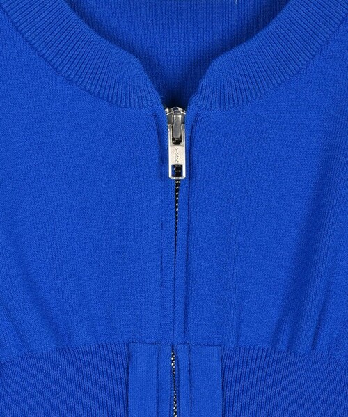 OMMO(オーエムエムオー)の「【OMMO(オーエムエムオー)】VOLUME SLEEVE ZIP KT CD/ボリュームスリーブジップニットカーディガン(カーディガン/ボレロ・レディース・ブラック/カーキ/ブルー・FREE)」の12枚目の写真