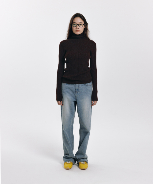haag(ヘイグ)の「a classic turtle neck (dark brown)(ニット/セーター・レディース・その他・FREE)」の5枚目の写真