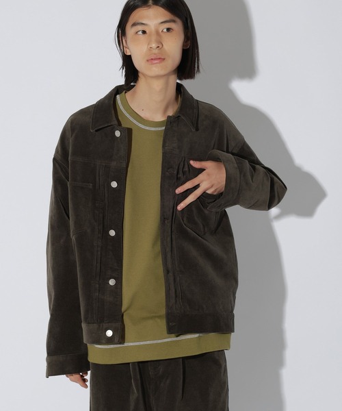 LAKOLE(ラコレ)の「ブラッシュドコールジャケット / 815295(その他アウター・メンズ・カーキ/グレー/ネイビー・MEDIUM/LARGE)」の3枚目の写真