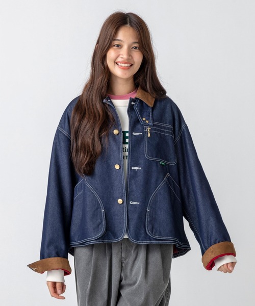 L.L.Bean(エルエルビーン)の「【JAPAN EDITION】ビーンズ・フィールド・コート、フリースラインド インディゴ(デニムジャケット・レディース・ブルー・MEDIUM)」の2枚目の写真