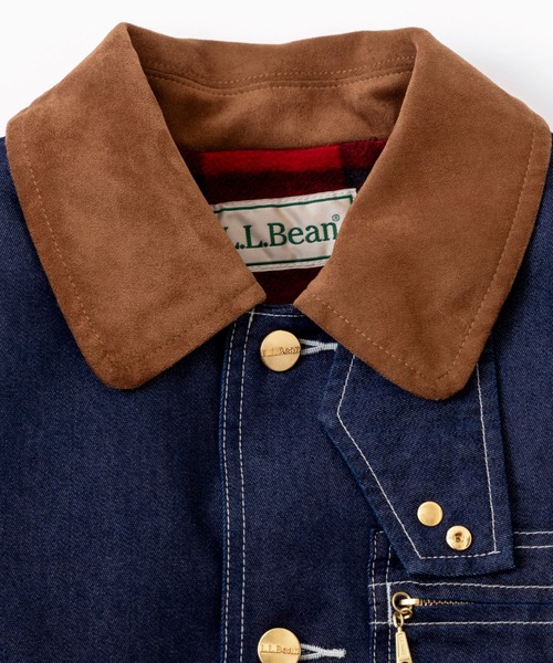 L.L.Bean(エルエルビーン)の「【JAPAN EDITION】ビーンズ・フィールド・コート、フリースラインド インディゴ(デニムジャケット・レディース・ブルー・MEDIUM)」の5枚目の写真