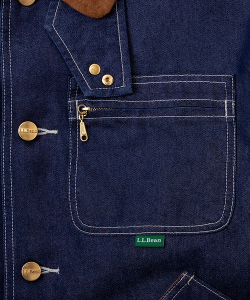 L.L.Bean(エルエルビーン)の「【JAPAN EDITION】ビーンズ・フィールド・コート、フリースラインド インディゴ(デニムジャケット・レディース・ブルー・MEDIUM)」の6枚目の写真