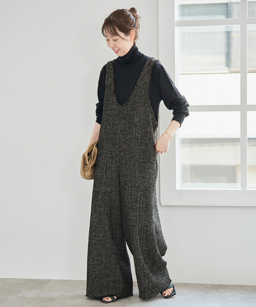 Spick & Span（スピックアンドスパン）の「ツイードUネックオールインワン（つなぎ/オールインワン・レディース・マルチ・38/36）」の8枚目の写真