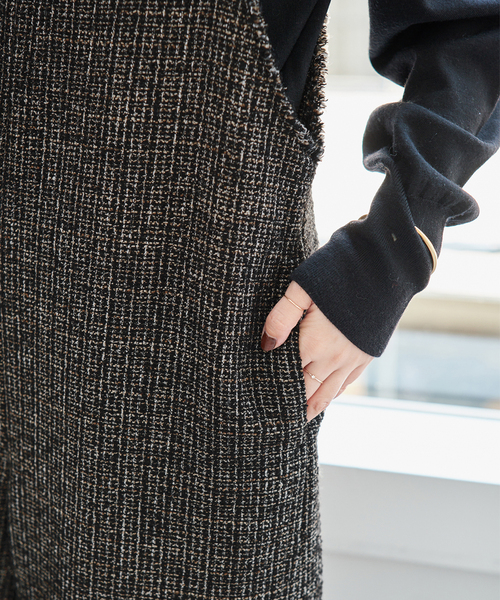 Spick & Span（スピックアンドスパン）の「ツイードUネックオールインワン（つなぎ/オールインワン・レディース・マルチ・38/36）」の11枚目の写真
