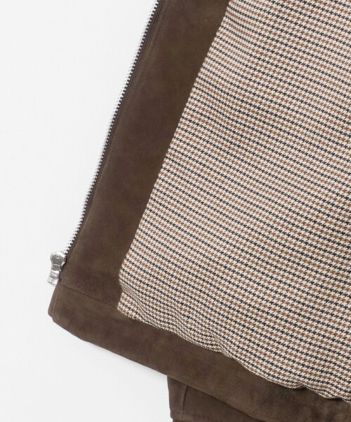 Schott(ショット)の「【別注】<Schott>スエード チェック ブルゾン(その他アウター・メンズ・ダークブラウン・M/L/XL)」の9枚目の写真