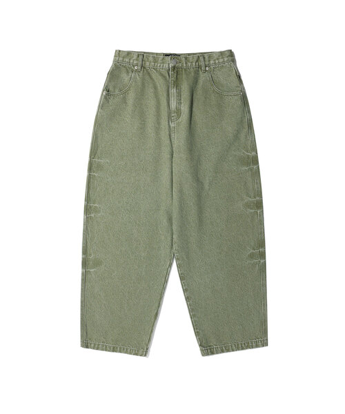 NICE GHOST CLUB(ナイスゴーストクラブ)の「BIG POCKET BALLOON DENIM PANTS カーキ(NG2GFUD110A)(デニムパンツ・レディース・カーキ・SMALL/MEDIUM/LARGE)」の1枚目の写真