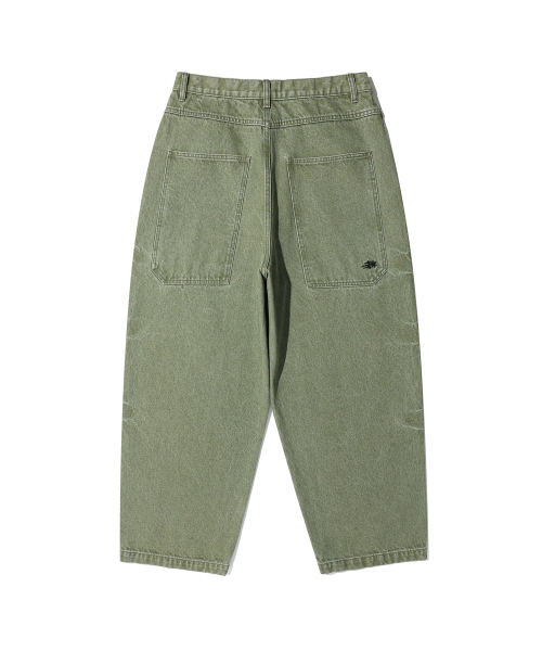 NICE GHOST CLUB(ナイスゴーストクラブ)の「BIG POCKET BALLOON DENIM PANTS カーキ(NG2GFUD110A)(デニムパンツ・レディース・カーキ・SMALL/MEDIUM/LARGE)」の3枚目の写真