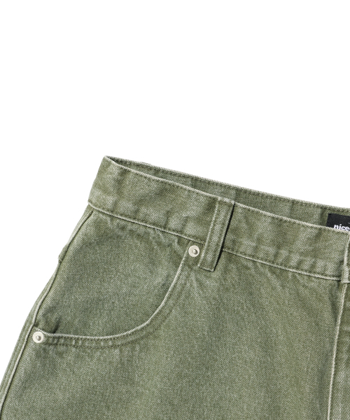 NICE GHOST CLUB(ナイスゴーストクラブ)の「BIG POCKET BALLOON DENIM PANTS カーキ(NG2GFUD110A)(デニムパンツ・レディース・カーキ・SMALL/MEDIUM/LARGE)」の5枚目の写真