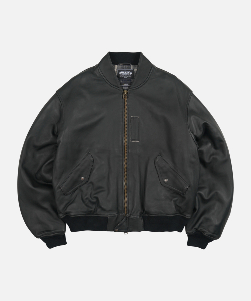 FRIZMWORKS(フリズムワークス)の「LAMBSKIN FLIGHT JACKET _ BLACK(ライダースジャケット・メンズ・その他・SMALL/MEDIUM/LARGE/X-LARGE)」の1枚目の写真