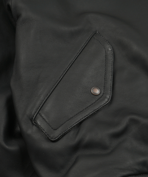 FRIZMWORKS(フリズムワークス)の「LAMBSKIN FLIGHT JACKET _ BLACK(ライダースジャケット・メンズ・その他・SMALL/MEDIUM/LARGE/X-LARGE)」の6枚目の写真