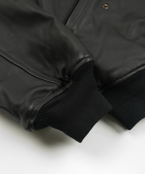 FRIZMWORKS(フリズムワークス)の「LAMBSKIN FLIGHT JACKET _ BLACK(ライダースジャケット・メンズ・その他・SMALL/MEDIUM/LARGE/X-LARGE)」の7枚目の写真