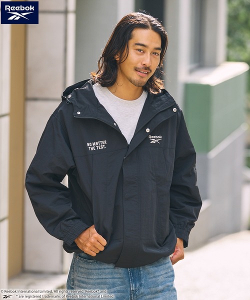 防潑水聯名雙Logo刺繡抽繩尼龍登山外套