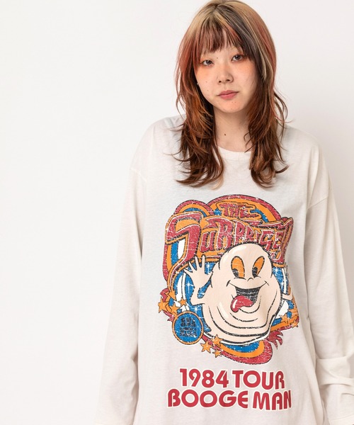RNA(アールエヌエー)の「M2761 BoogeymanヴィンテージロンT(Tシャツ/カットソー・レディース・パープル/ホワイト/ブラック・MEDIUM)」の1枚目の写真