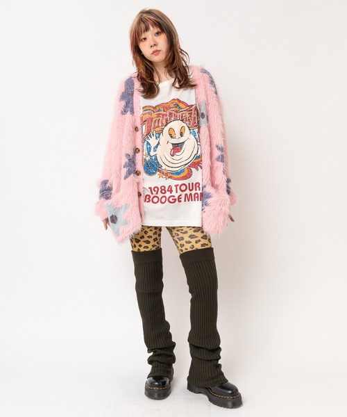 RNA(アールエヌエー)の「M2761 BoogeymanヴィンテージロンT(Tシャツ/カットソー・レディース・パープル/ホワイト/ブラック・MEDIUM)」の4枚目の写真