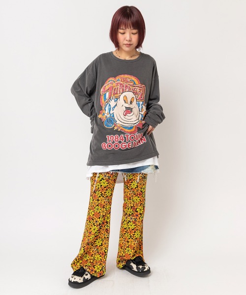 RNA(アールエヌエー)の「M2761 BoogeymanヴィンテージロンT(Tシャツ/カットソー・レディース・パープル/ホワイト/ブラック・MEDIUM)」の8枚目の写真