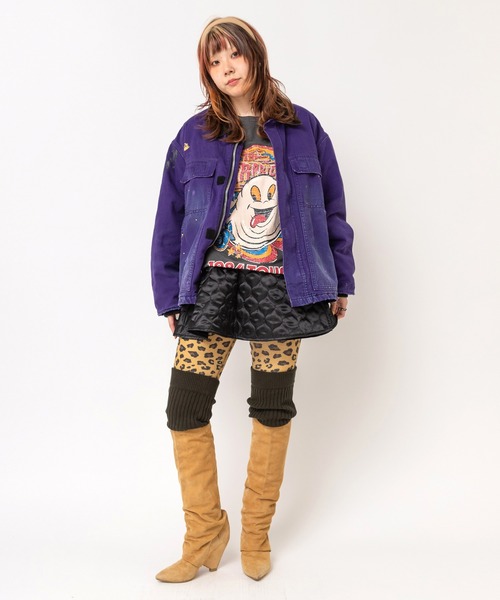 RNA(アールエヌエー)の「M2761 BoogeymanヴィンテージロンT(Tシャツ/カットソー・レディース・パープル/ホワイト/ブラック・MEDIUM)」の6枚目の写真