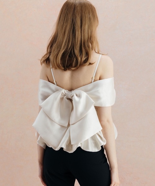 EIMY ISTOIRE(エイミーイストワール)の「PEPLUM JUMPSUIT(パンツドレス・レディース・ホワイト/ブラック・36/38)」の9枚目の写真