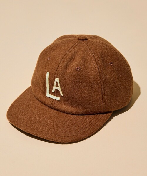Cooperstown Ball Cap(クーパーズタウンボールキャップ)の「COOPERSTOWN BALL CAP/クーパーズタウン ボールキャップ 別注 フェルトロゴ ウールキャップ/C.B.C by COOPERSTOWN BALL CAP(キャップ・メンズ・チャコールグレー/ネイビー/ブラウン系その他/ベージュ系その他/キャメル/チェック・ONE SIZE)」の5枚目の写真