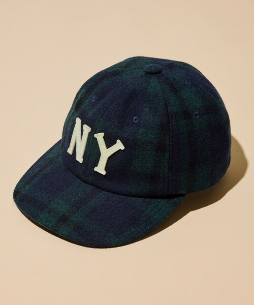 Cooperstown Ball Cap(クーパーズタウンボールキャップ)の「COOPERSTOWN BALL CAP/クーパーズタウン ボールキャップ 別注 フェルトロゴ ウールキャップ/C.B.C by COOPERSTOWN BALL CAP(キャップ・メンズ・チャコールグレー/ネイビー/ブラウン系その他/ベージュ系その他/キャメル/チェック・ONE SIZE)」の6枚目の写真