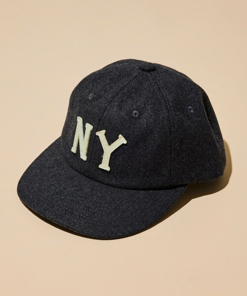 Cooperstown Ball Cap(クーパーズタウンボールキャップ)の「COOPERSTOWN BALL CAP/クーパーズタウン ボールキャップ 別注 フェルトロゴ ウールキャップ/C.B.C by COOPERSTOWN BALL CAP(キャップ・メンズ・チャコールグレー/ネイビー/ブラウン系その他/ベージュ系その他/キャメル/チェック・ONE SIZE)」の1枚目の写真