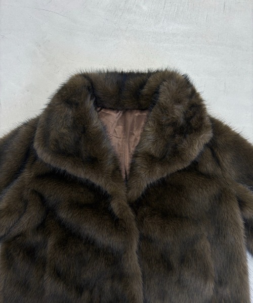 Rohwel(ローウェル)の「Volume Fur Zip Jacket / ボリュームファージップジャケット(その他アウター・レディース・ブラウン・FREE)」の19枚目の写真
