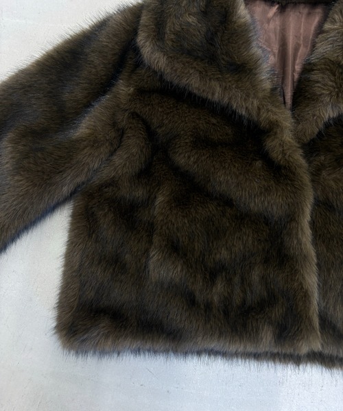 Rohwel(ローウェル)の「Volume Fur Zip Jacket / ボリュームファージップジャケット(その他アウター・レディース・ブラウン・FREE)」の20枚目の写真