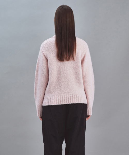 Rest&Recreation(レストアンドレクリエーション)の「HEART LOGO WOOL KNIT TOP - PINK(ニット/セーター・レディース・その他・ONE SIZE)」の4枚目の写真