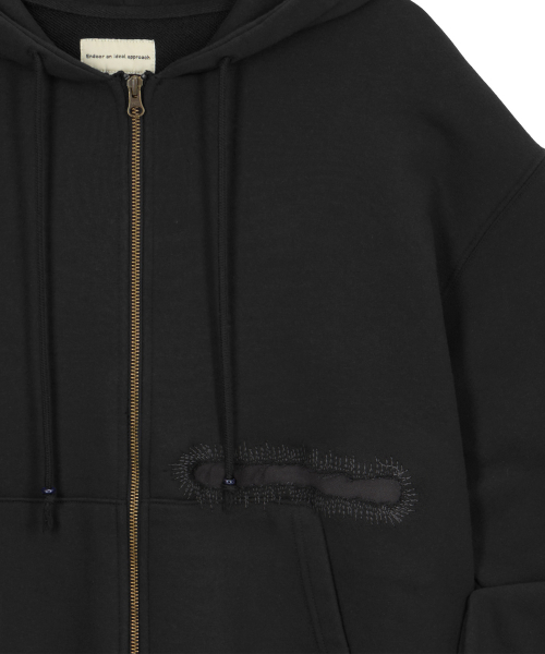 ENDOOR（エンドア）の「Scar ジップアップパーカー（ブラック）（パーカー・レディース・ブラック・LARGE/MEDIUM）」の13枚目の写真