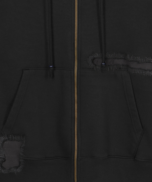 ENDOOR（エンドア）の「Scar ジップアップパーカー（ブラック）（パーカー・レディース・ブラック・LARGE/MEDIUM）」の14枚目の写真