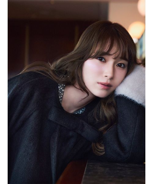 SNIDEL(スナイデル)の「【WEB限定】ファー付きリボンブローチコート(チェスターコート・レディース・ピンク/ブラック/アイボリー・0/1)」の6枚目の写真