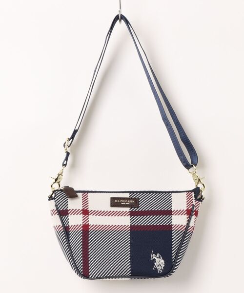 U.S. POLO ASSN.(ユーエスポロアッスン)の「【U.S. POLO ASSN.】ユーエスポロアッスン ジャカードチェック ショルダーバッグ USPA-2742(ショルダーバッグ・レディース・ネイビー系/ブラウン系その他/ピンク系その他/ブラック系その他・FREE)」の3枚目の写真