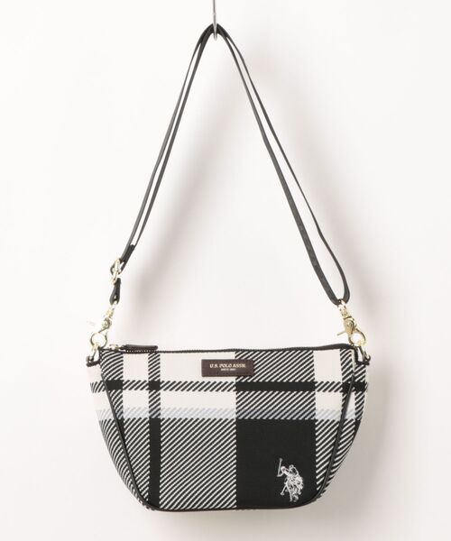 U.S. POLO ASSN.(ユーエスポロアッスン)の「【U.S. POLO ASSN.】ユーエスポロアッスン ジャカードチェック ショルダーバッグ USPA-2742(ショルダーバッグ・レディース・ネイビー系/ブラウン系その他/ピンク系その他/ブラック系その他・FREE)」の1枚目の写真