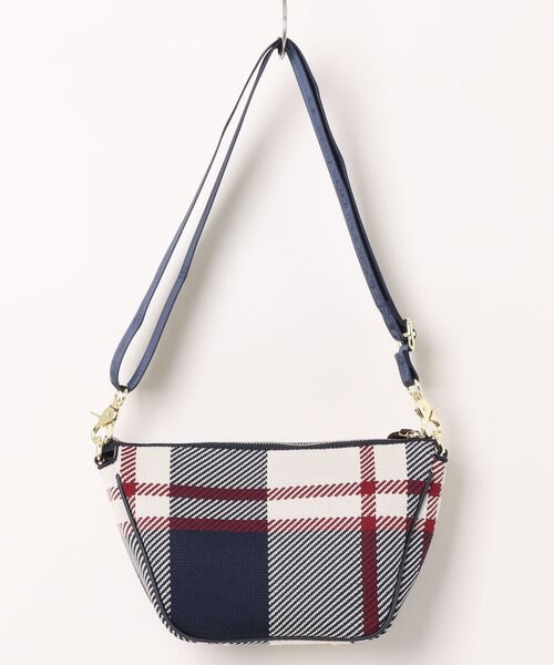 U.S. POLO ASSN.(ユーエスポロアッスン)の「【U.S. POLO ASSN.】ユーエスポロアッスン ジャカードチェック ショルダーバッグ USPA-2742(ショルダーバッグ・レディース・ネイビー系/ブラウン系その他/ピンク系その他/ブラック系その他・FREE)」の5枚目の写真