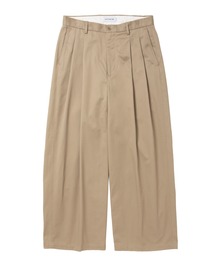 Cotton Twill 2 Tuck Trousers
