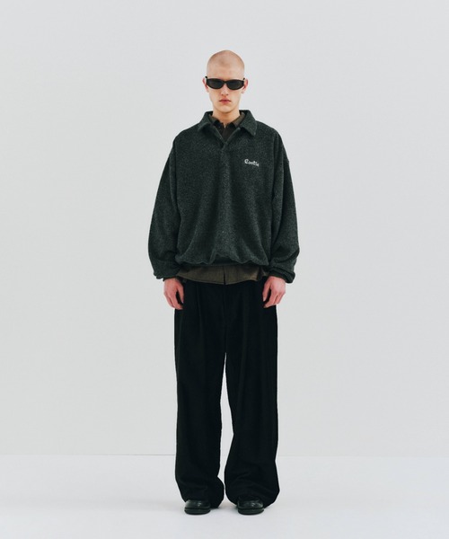 COOTIE PRODUCTIONS（クーティープロダクションズ）の「Cotton Twill 2 Tuck Trousers（チノパンツ・メンズ・ベージュ/ブラック・SMALL/MEDIUM/LARGE）」の3枚目の写真