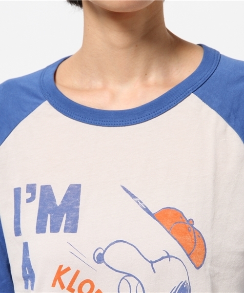 JUNK FOOD（ジャンクフード）の「I'M A CATCH　SNOOPY/スヌーピーTシャツ（Tシャツ/カットソー・レディース・グレー・MEDIUM/SMALL/LARGE/X-SMALL）」の5枚目の写真