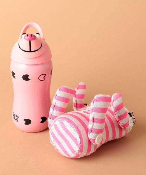 green label relaxing（グリーンレーベルリラクシング）の「thermo mug アニマルボトル/ボーダー（グラス/マグカップ/タンブラー・キッズ・ホワイト/ピンク/レッド・FREE）」の5枚目の写真