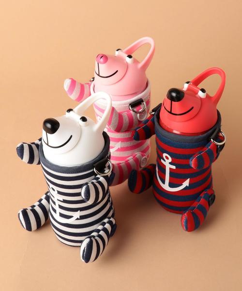 green label relaxing（グリーンレーベルリラクシング）の「thermo mug アニマルボトル/ボーダー（グラス/マグカップ/タンブラー・キッズ・ホワイト/ピンク/レッド・FREE）」の7枚目の写真