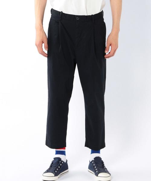 coen(コーエン)の「ツイルタッククロップドパンツ(その他パンツ・メンズ・ベージュ/ネイビー・SMALL/MEDIUM/LARGE/X-LARGE)」の4枚目の写真