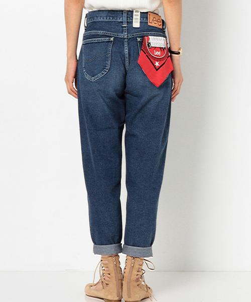 Lee(リー)の「LEEテーパードデニム(コバルト)/ Lee Tapered MID/U DNM◆(デニムパンツ・レディース・コバルトブルー・SMALL/MEDIUM)」の2枚目の写真