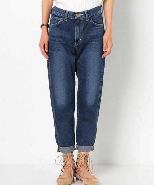 Lee(リー)の「LEEテーパードデニム(コバルト)/ Lee Tapered MID/U DNM◆(デニムパンツ・レディース・コバルトブルー・SMALL/MEDIUM)」の3枚目の写真