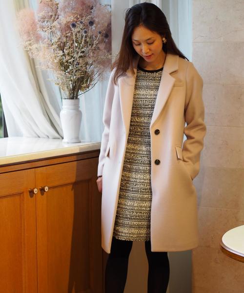 Jewel Changes（ジュエルチェンジズ）の「●JOC 16FW W チェスターコート（チェスターコート・レディース・ナチュラル/ブラウン/グレー・38/36）」の3枚目の写真